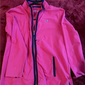 Vineyard Vines Pink Jacket with Navy Trim